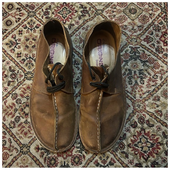 Clarks Originals Desert Trek Men’s Boot Size 9.5 - Beeswax Leather Chukka 36449 - Picture 3 of 11